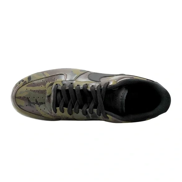 NIKE AIR FORCE 1 LV8 CAMOUFLAGE LOW TOP SNEAKERS WITH WHITE BOTTOM US SIZE 9.5 M - Picture 5 of 15